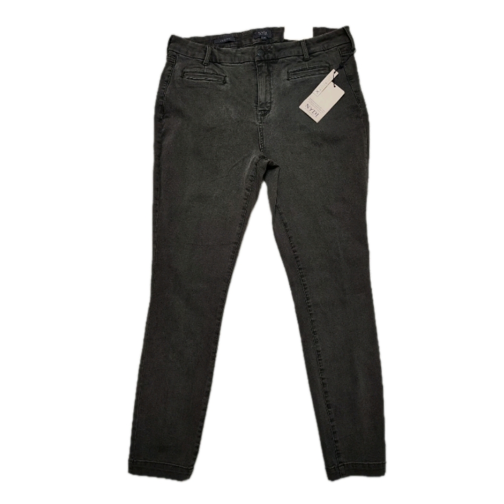 NWT NYDJ Ami Skinny Stretch Jeans "Folsom" Women's 14 Charcoal Faded Black NEW! - Picture 3 of 9